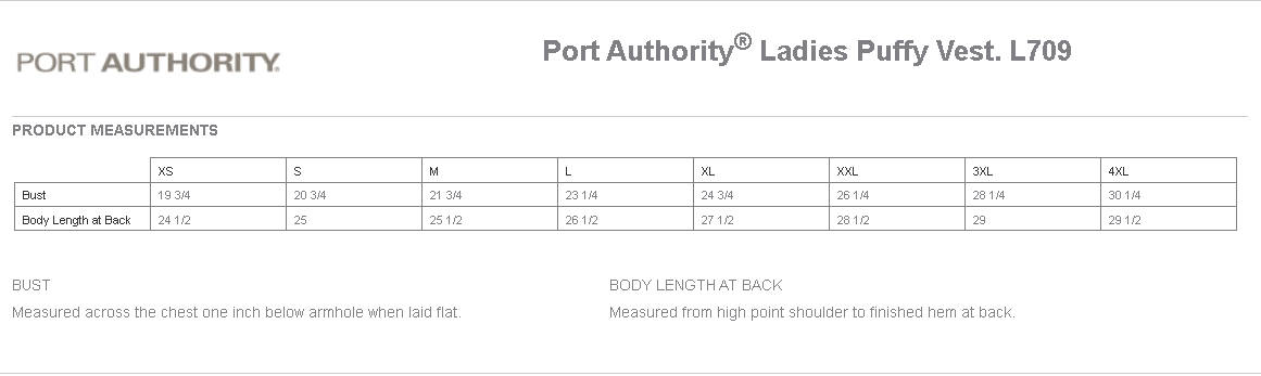 Port Authority® Ladies Puffy Vest/DeZURIK