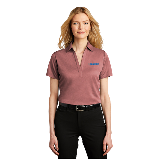 Port Authority® Ladies Heathered Silk Touch™ Performance Polo/DeZURIK