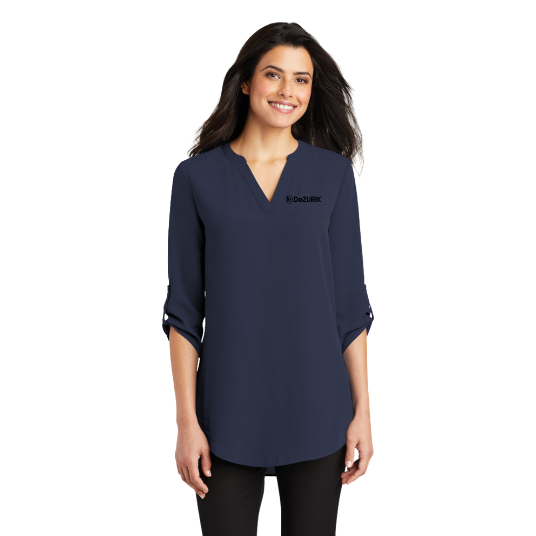 Port Authority ® Ladies 3/4-Sleeve Tunic Blouse/DeZURIK