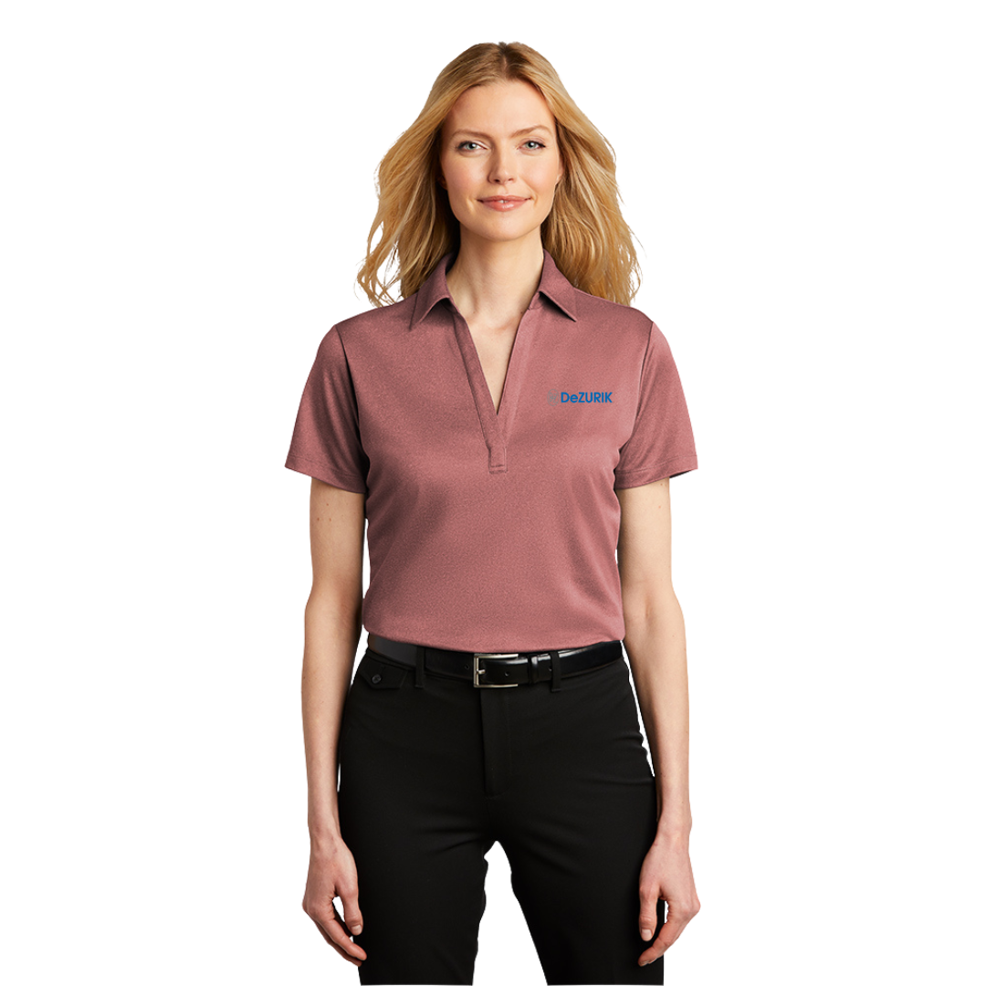 Port Authority® Ladies Heathered Silk Touch™ Performance Polo/DeZURIK
