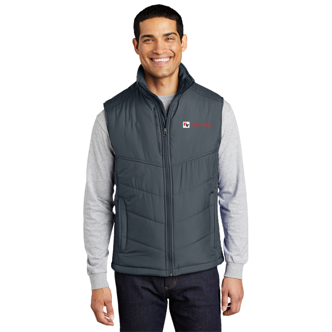 Port Authority® Puffy Vest/Red Valve