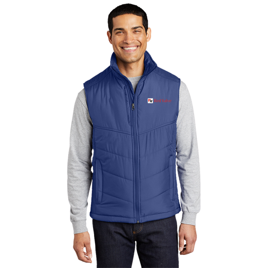 Port Authority® Puffy Vest/Red Valve