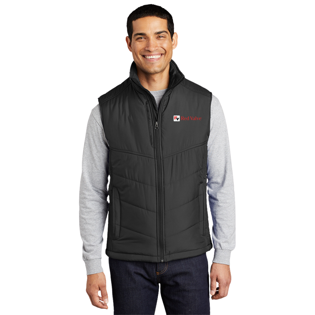 Port Authority® Puffy Vest/Red Valve