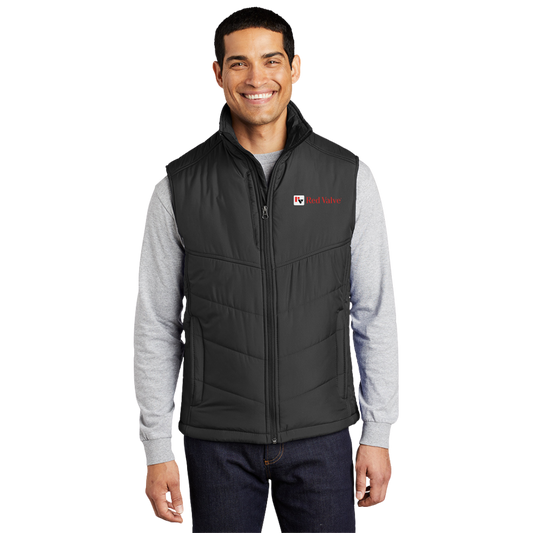 Port Authority® Puffy Vest/Red Valve