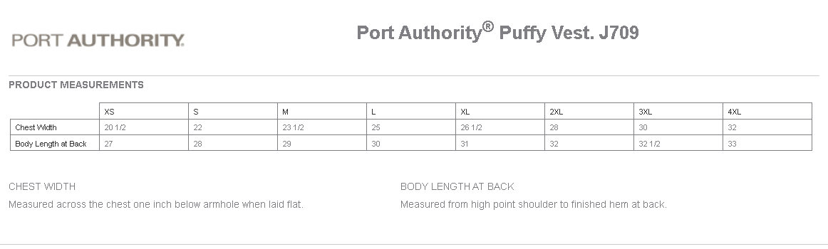 Port Authority® Puffy Vest/DeZURIK
