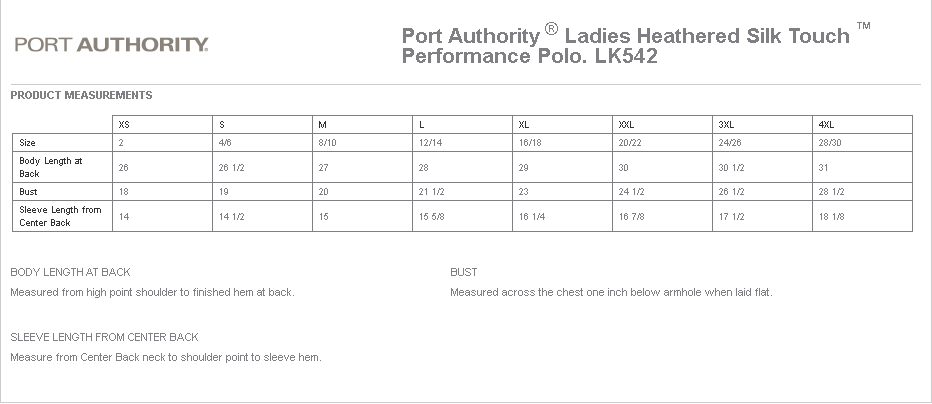 Port Authority® Ladies Heathered Silk Touch™ Performance Polo/Red Valve