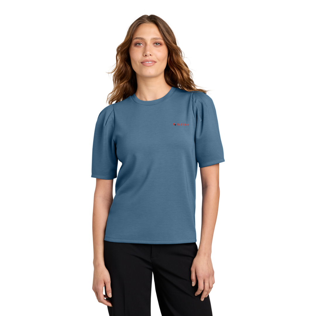 Mercer+Mettle® Women’s Short Sleeve Lite Spacer Top/Red Valve