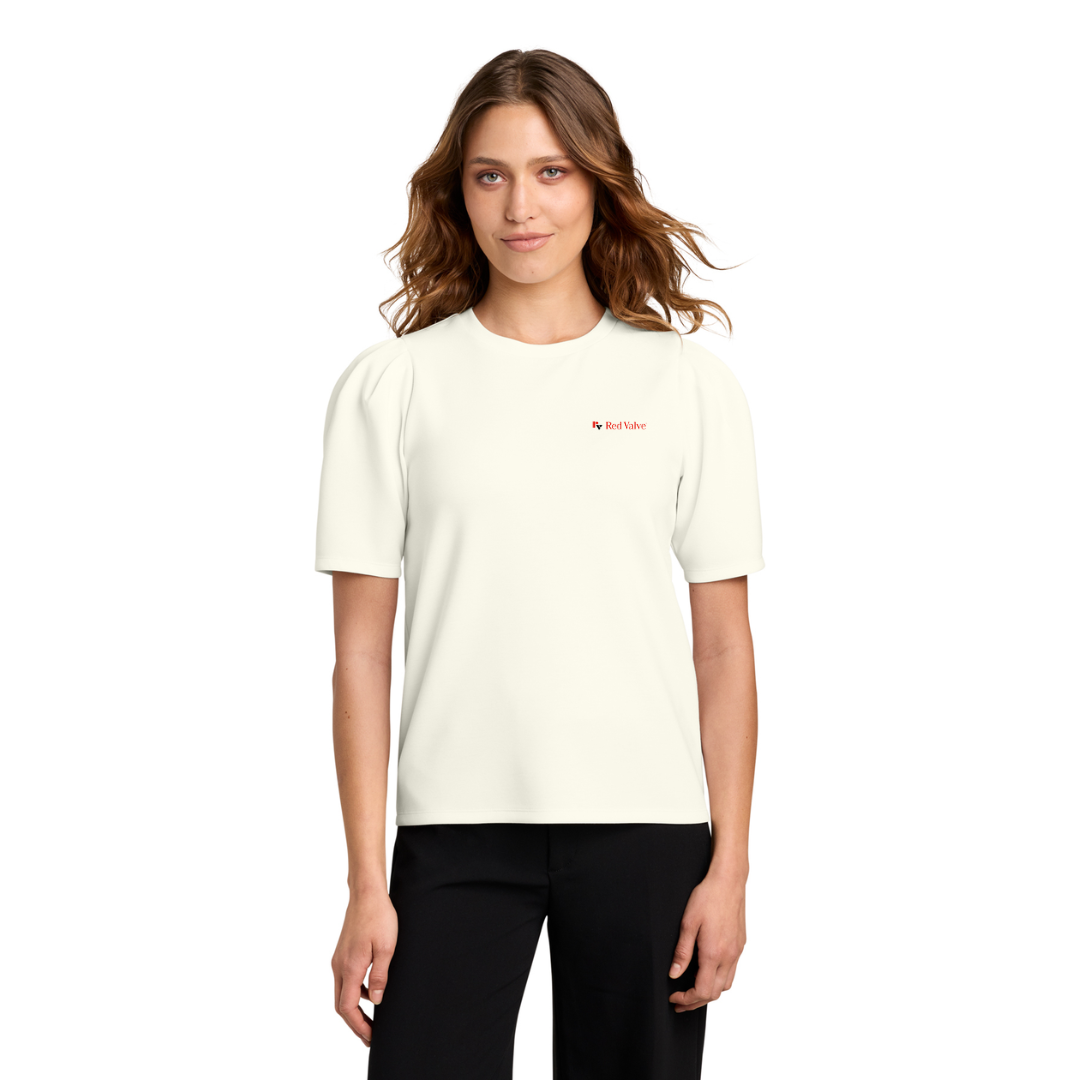Mercer+Mettle® Women’s Short Sleeve Lite Spacer Top/Red Valve