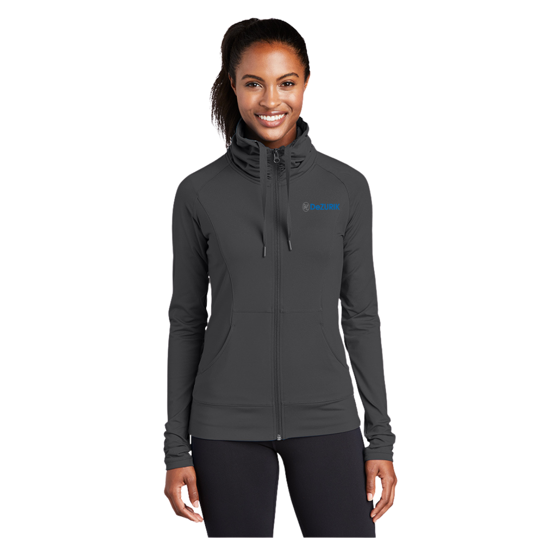 Sport-Tek® Ladies Sport-Wick® Stretch Full-Zip Jacket/DeZURIK