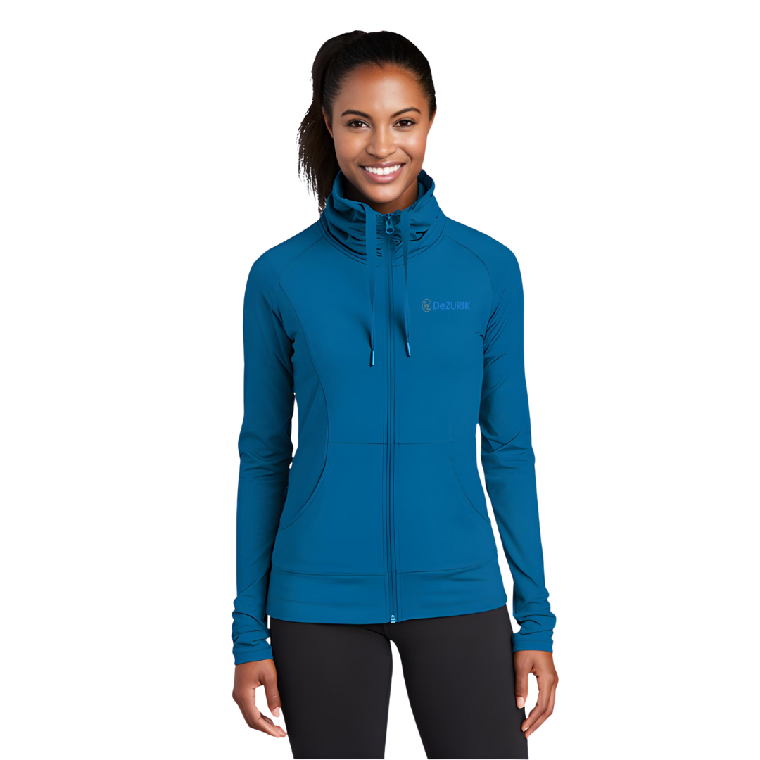 Sport-Tek® Ladies Sport-Wick® Stretch Full-Zip Jacket/DeZURIK