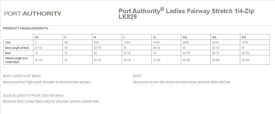 Port Authority® Ladies Fairway Stretch 1/4-Zip/Red Valve