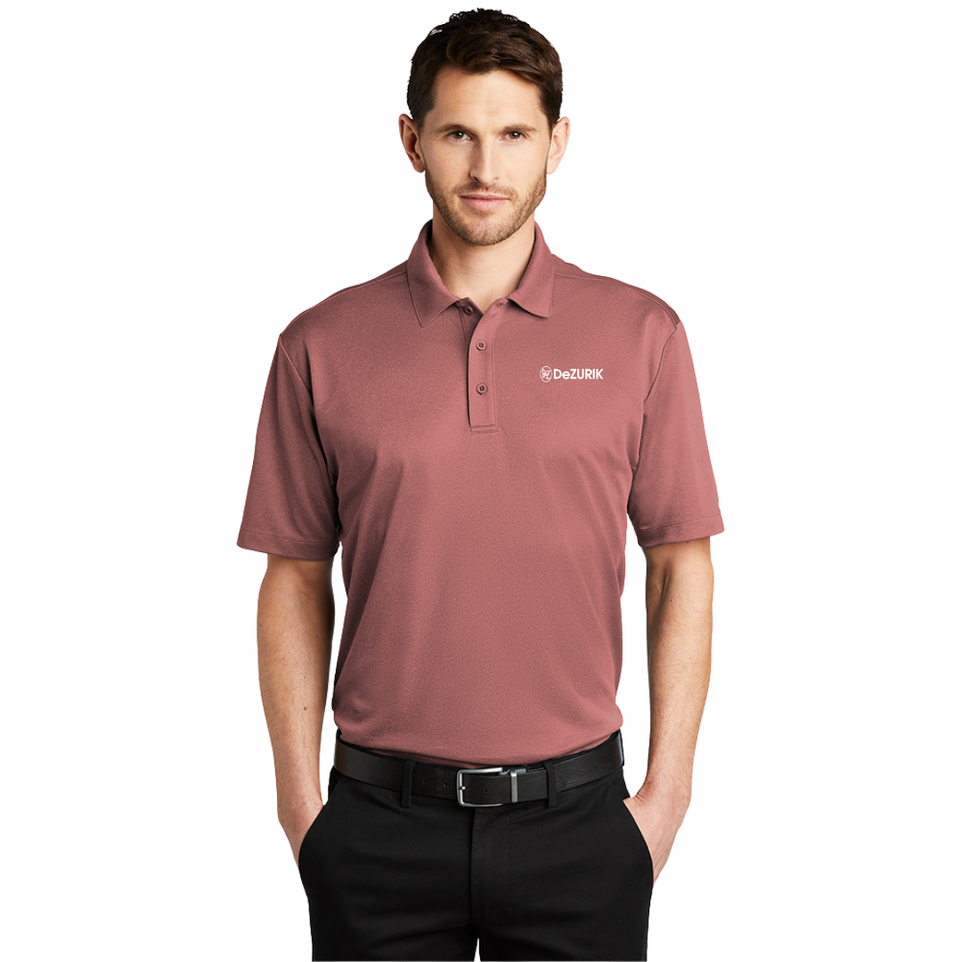 Port Authority® Heathered Silk Touch™ Performance Polo/DeZURIK