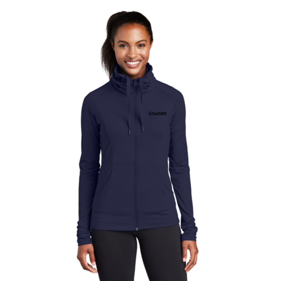 Sport-Tek® Ladies Sport-Wick® Stretch Full-Zip Jacket/DeZURIK