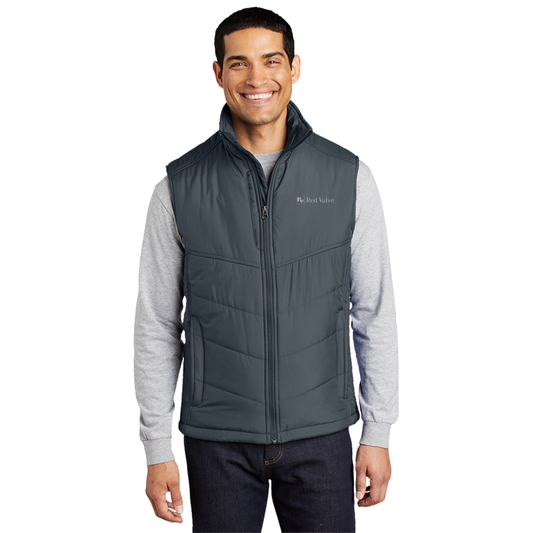 Port Authority® Puffy Vest/Red Valve