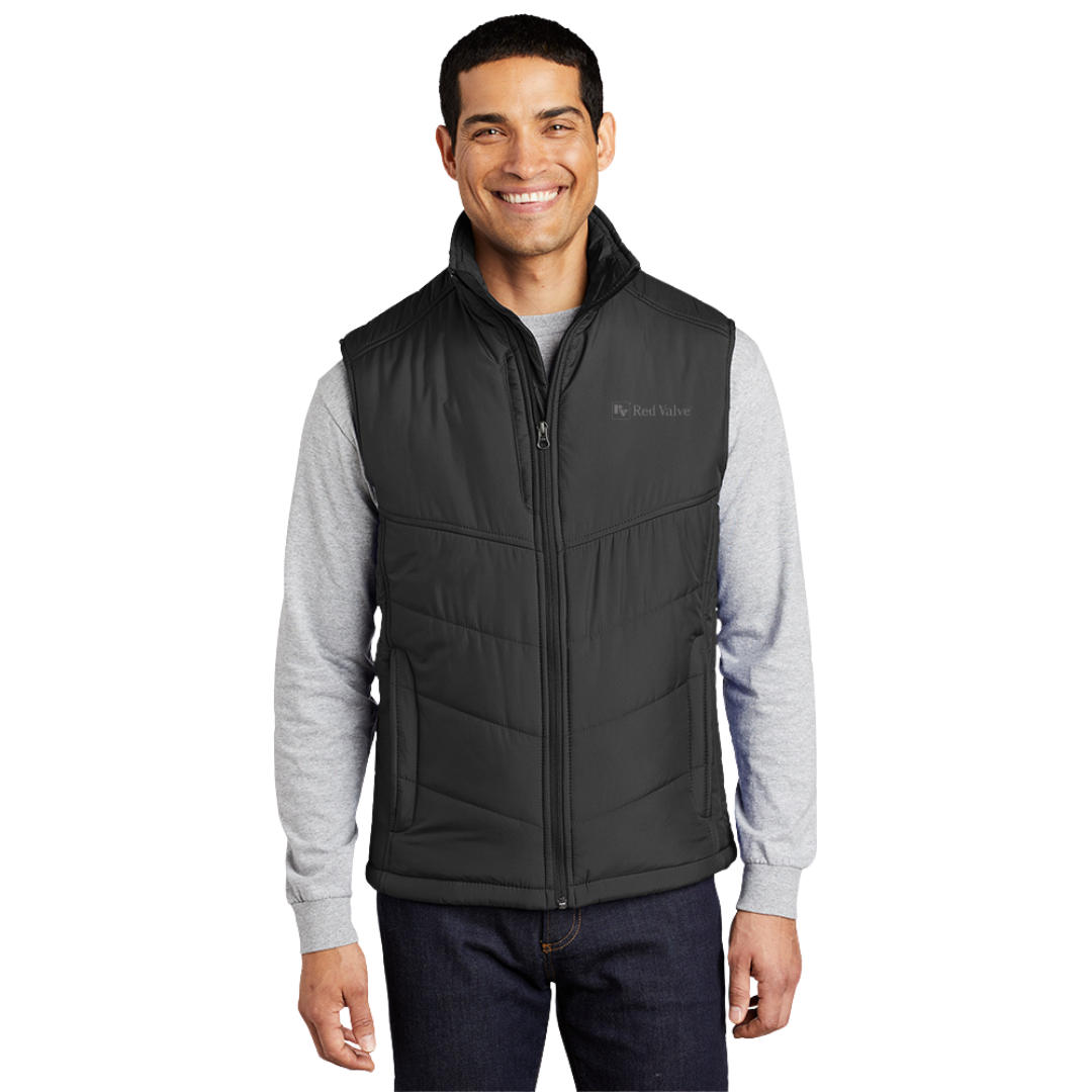 Port Authority® Puffy Vest/Red Valve