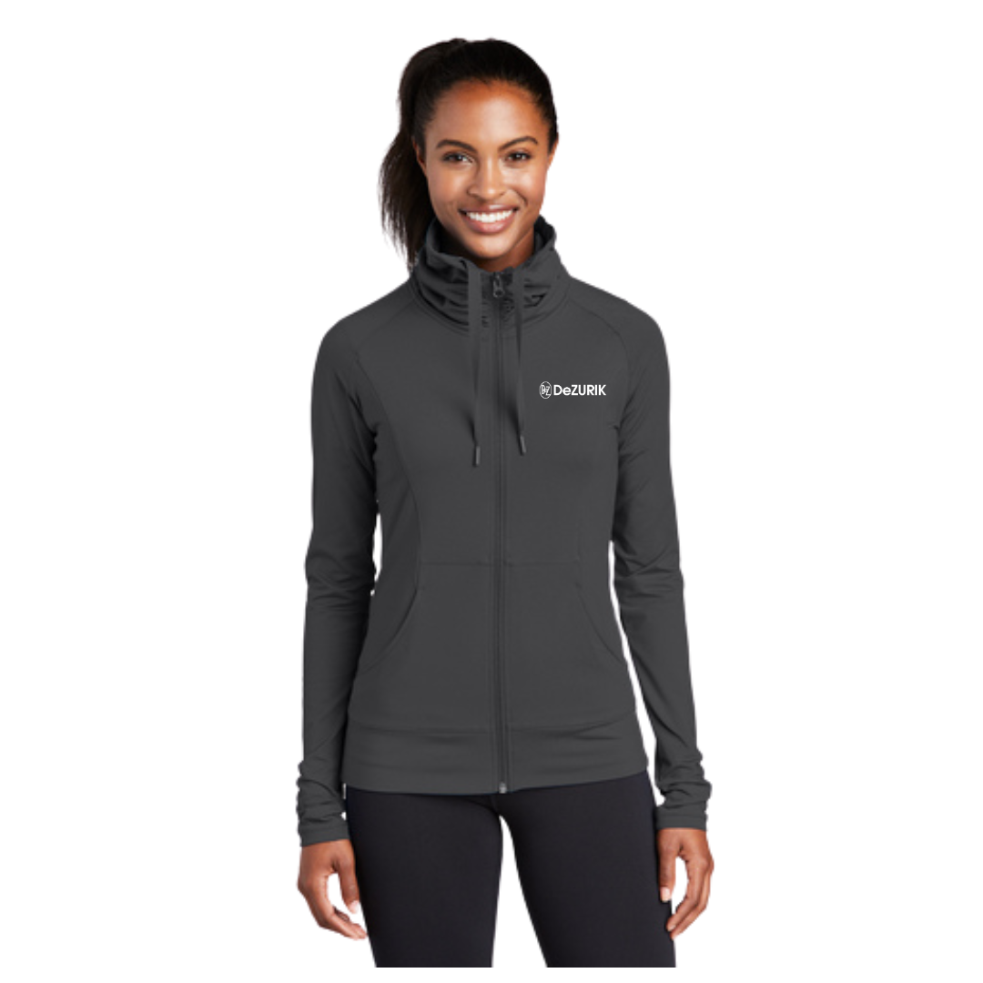 Sport-Tek® Ladies Sport-Wick® Stretch Full-Zip Jacket/DeZURIK